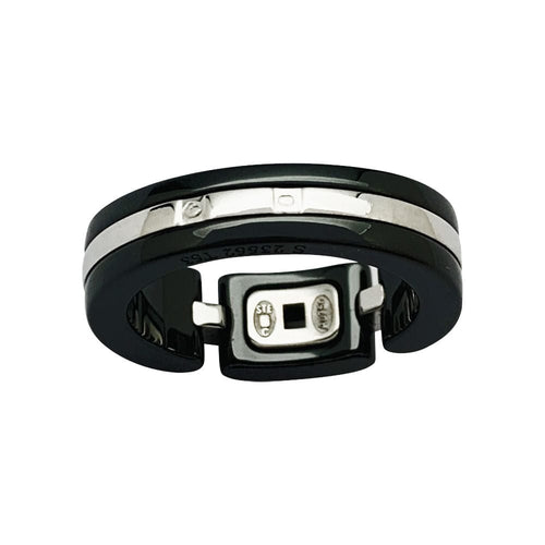 Bague 53 Bague Chanel "Ultra" en céramique, or blanc et diamants. 58 Facettes 31052