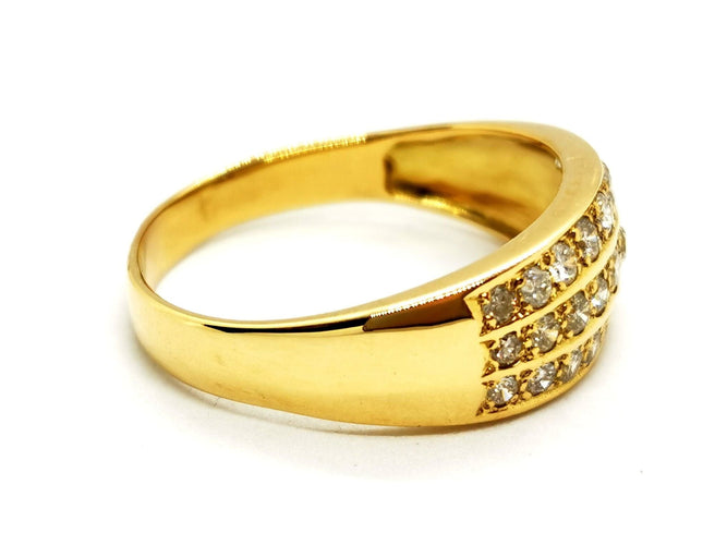 Bague 58 Bague Or jaune Diamant 58 Facettes 1132934CD