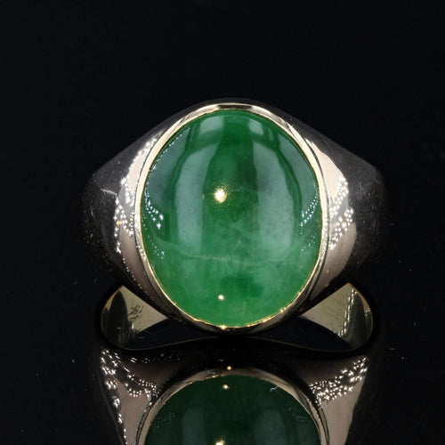 Bague 60 Bague en or et jade homme 58 Facettes 21-550