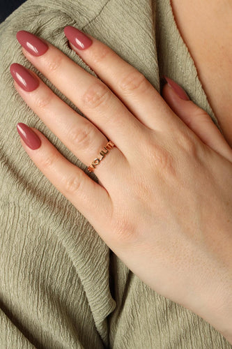 Bague 50 Ginette NY Bague Fairy Revolution Ring Or rose 58 Facettes 2484946CN
