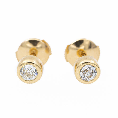 Boucles d'oreilles Boucles d'oreilles Puces Or jaune Diamant 58 Facettes 2328945CN