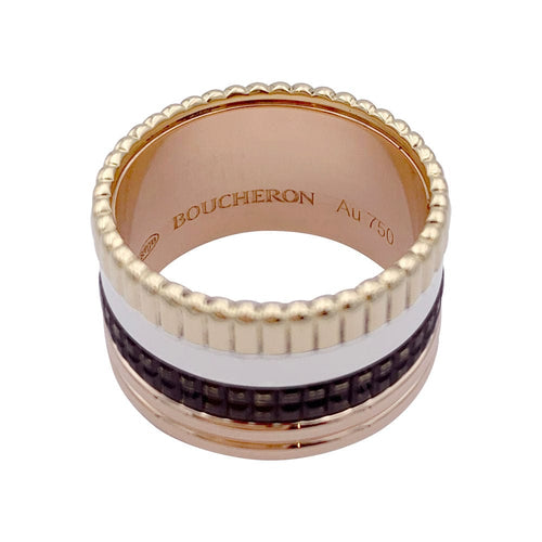 Bague 53 Bague Boucheron, "Quatre Classique Large", quatre tons. 58 Facettes 32944