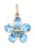 Pendentif PENDENTIF FLEUR TOPAZE 58 Facettes 073411
