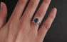 Bague 54.5 Bague Marguerite Saphir Entourage Diamants 58 Facettes 567805