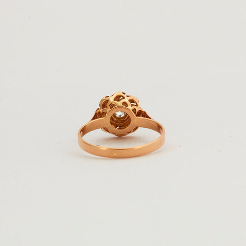 Bague 51 Bague diamant solitaire sur or rose 58 Facettes