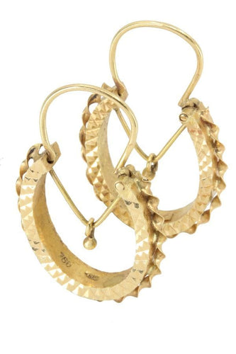 Boucles d'oreilles CREOLES ANCIENNES 58 Facettes 040581