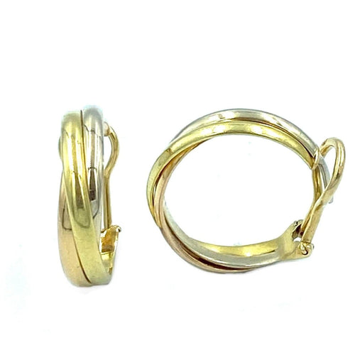 Boucles d'oreilles CARTIER - Paire de Boucles d’Oreilles Trinity 3 ors 58 Facettes