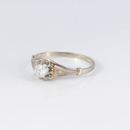 Bague Bague de fiançailles Art Déco 58 Facettes