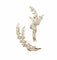 Broche Broche simple ou double, platine, or et diamants 58 Facettes