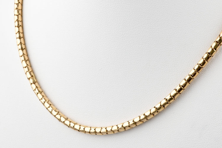 Collier Collier maille serpent en or massif 58 Facettes CLSERP111022-100