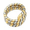 Bague 55 Bague Bulgari, "Tubogas", deux tons ors. 58 Facettes 31904
