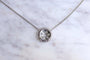 Collier Collier pendentif vintage en or blanc et diamants 58 Facettes