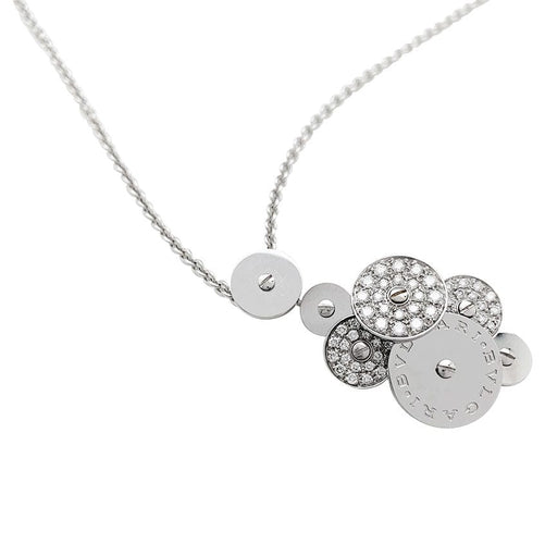Collier Collier Bulgari "Cicladi" en or blanc et diamants. 58 Facettes 30905