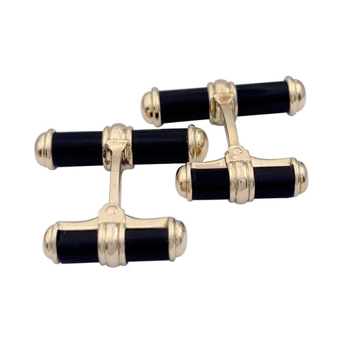 Boutons de manchette Boutons de manchette Van Cleef & Arpels, or jaune et onyx. 58 Facettes 32626