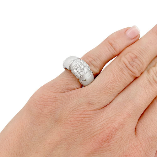 Bague 47 Bague Mauboussin, "Nadja", or blanc, diamants. 58 Facettes 31214