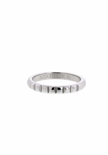 Bague 52 Bague BOUCHERON Clou de Paris Alliance en Platine 950/1000 58 Facettes 60404-55993