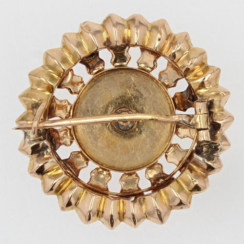 Broche Broche ancienne or rose et perles fines 58 Facettes 01-005