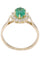Bague 56 BAGUE POMPADOUR ÉMERAUDE DIAMANTS 58 Facettes 075201