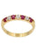 Bague DEMI-ALLIANCE RUBIS ET DIAMANTS 58 Facettes 054131