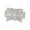 Bague 57 Bague Tank en platine et diamants. 58 Facettes 31424