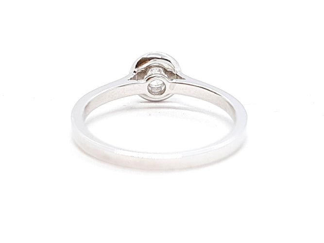 Bague 53 Bague Solitaire Or blanc Diamant 58 Facettes 578681RV