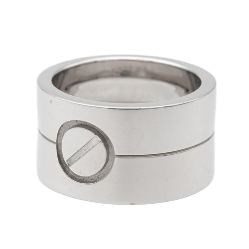 Bague 47 Cartier Bague Love Or blanc 58 Facettes 577683CN