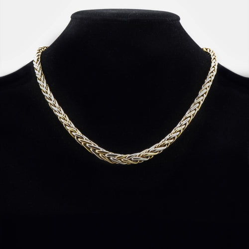 Collier Collier occasion maille palmier 2 ors 58 Facettes 18-113