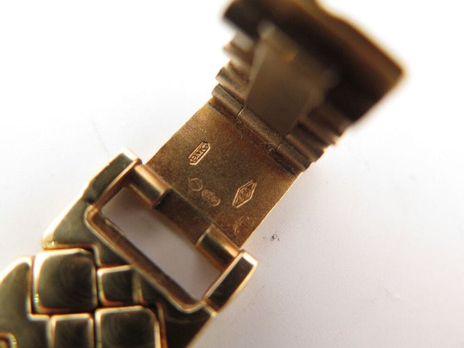 Montre vintage montre baume & mercier carre mv035065 or jaune 18k diamants quartz 58 Facettes 254179