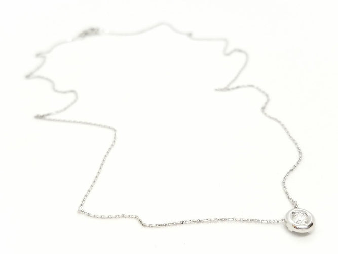 Collier Collier Or blanc Diamant 58 Facettes 579106RV