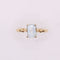Bague Bague Aigue-marine Or jaune 58 Facettes