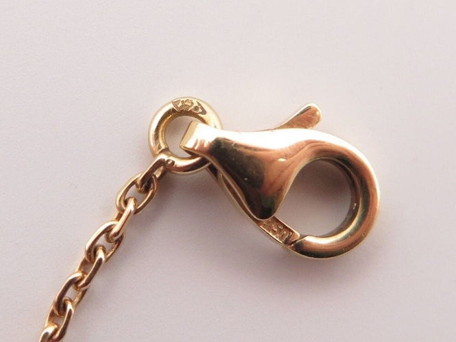 Collier collier van cleef &  arpels lucky alhambra or jaune oeil de tigre 58 Facettes 251004