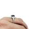 Bague 53 Bague saphir 6.67 carats, platine et diamants. 58 Facettes 30768