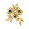 Broche Broche Boucheron "Fleurs" en or rose et saphirs. 58 Facettes 31646