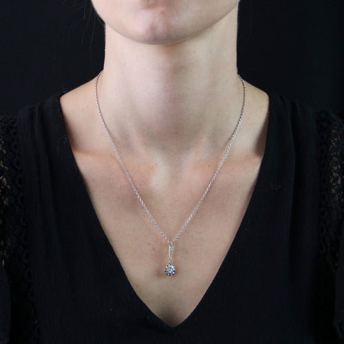 Pendentif Pendentif ancien fleur diamants 58 Facettes CVP89