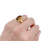Bague 51 Bague Cartier, "Baignoire", or jaune, citrine. 58 Facettes 32936