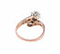 Bague BAGUE "TOI & MOI" OR & PLATINE 58 Facettes BO/220128