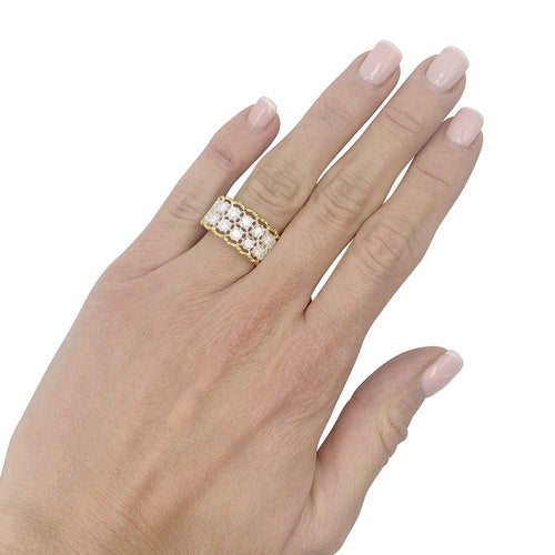 Bague 54 Bague M.Buccellati deux ors et diamants 58 Facettes 32466
