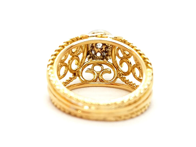 Bague 50 Bague Art déco Or jaune Diamant 58 Facettes 00773CN