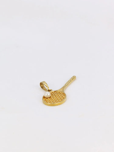 Pendentif Pendentif vintage raquette de tennis perle 58 Facettes 893