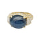 Bague 54 Bague saphir en or jaune et diamants. 58 Facettes 30727