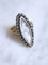 Bague marquise ancienne en or et argent, miniature, début du XXe siècle 58 Facettes