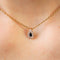 Pendentif Pendentif goutte saphirs 58 Facettes 15-013A