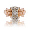 Bague 58 Bague tank noeud saphirs blancs 58 Facettes 17-245