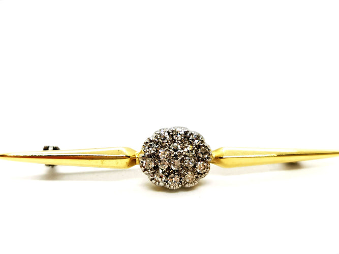 Broche Broche Vintage Or jaune Diamant 58 Facettes 1126567CN