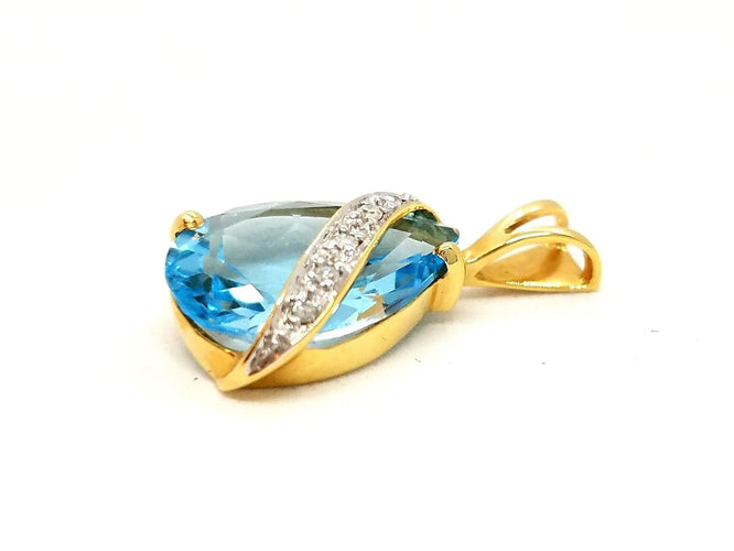 Pendentif Pendentif Or jaune Topaze 58 Facettes 06580CD