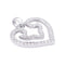 Pendentif Pendentif O.J. Perrin, "Coeur Légende", or blanc, diamants. 58 Facettes 32886