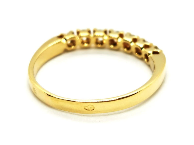 Bague 54 Bague Alliance Or jaune Diamant 58 Facettes 1820063CN
