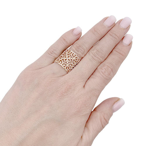 Bague 53 Bague Messika, "Eden" or rose et diamants. 58 Facettes 33303