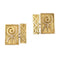 Boutons de manchette Boutons de manchette vintage or 58 Facettes CV64