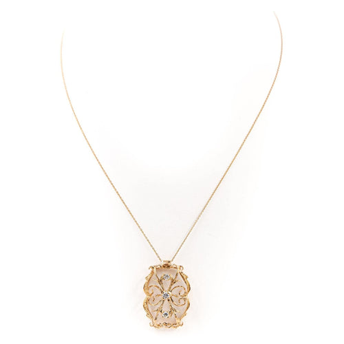Collier Collier Pendentif Or jaune Diamant 58 Facettes 1962892CN
